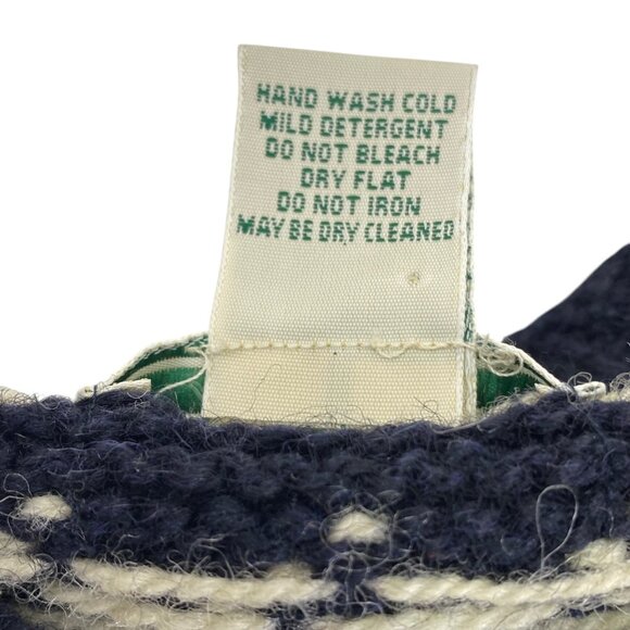 VTG LL Bean Sweater | Blue Wool Blend | Made in USA | Cabin Apres Ski READ - Picture 3 of 9